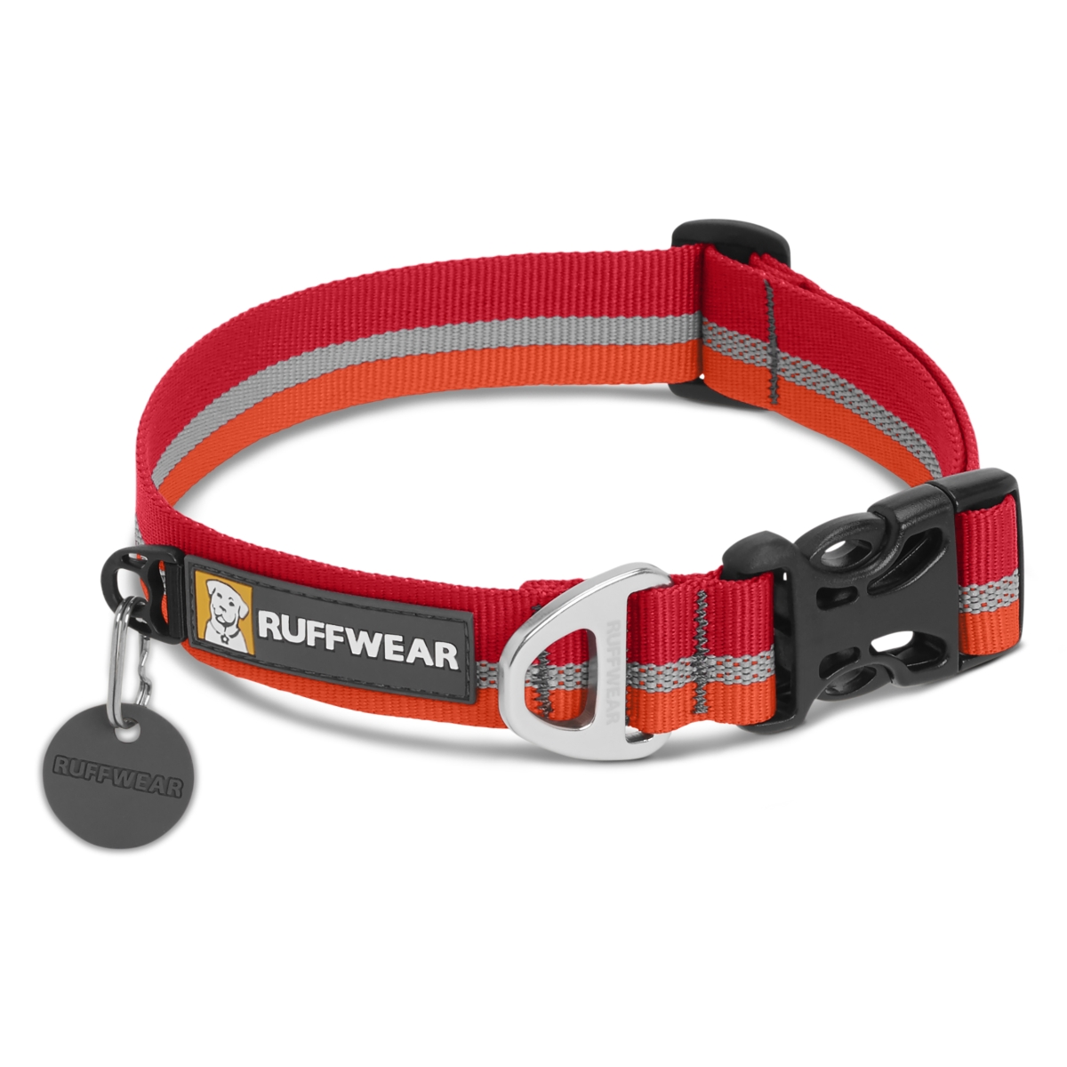 Ruffwear Crag Collar kakla siksna, L, sarkana - Produkta attēls