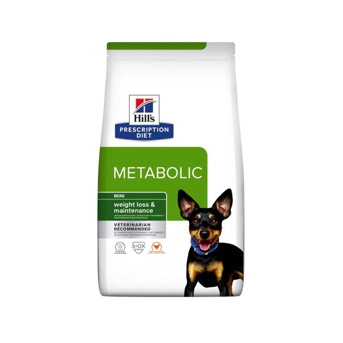 HILL'S PD Metabolic Mini sausā barība suņiem, vista, 1kg - Produkta attēls