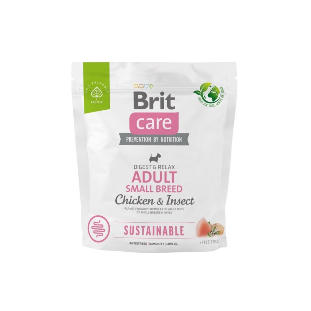 BRIT Care Sustainable Small sausā barība suņiem vista/insekti 1kg - Produkta attēls