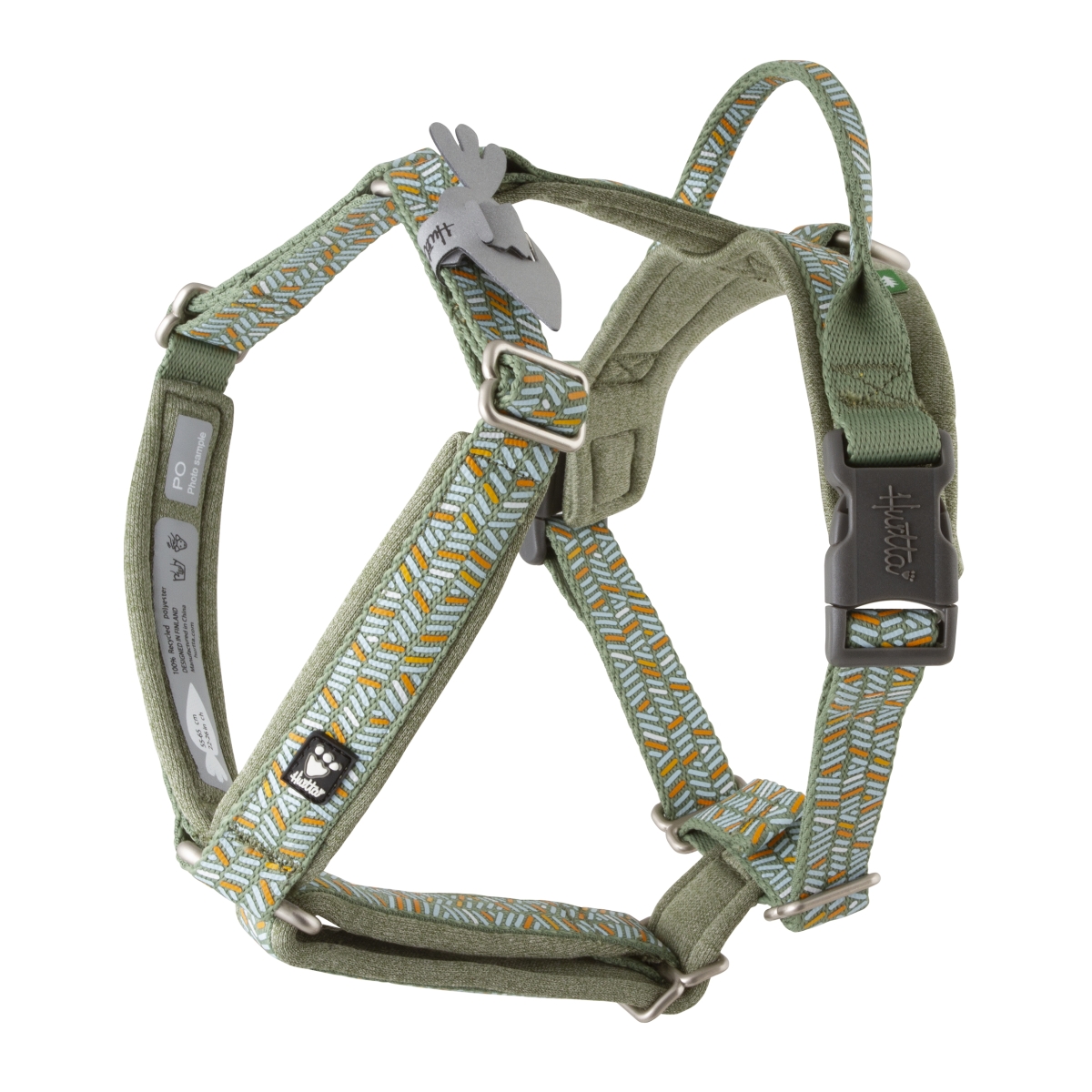 HURTTA Razzle-Dazzle Y-harness krūšu siksna 55-65 cm zaļa - Produkta attēls 1