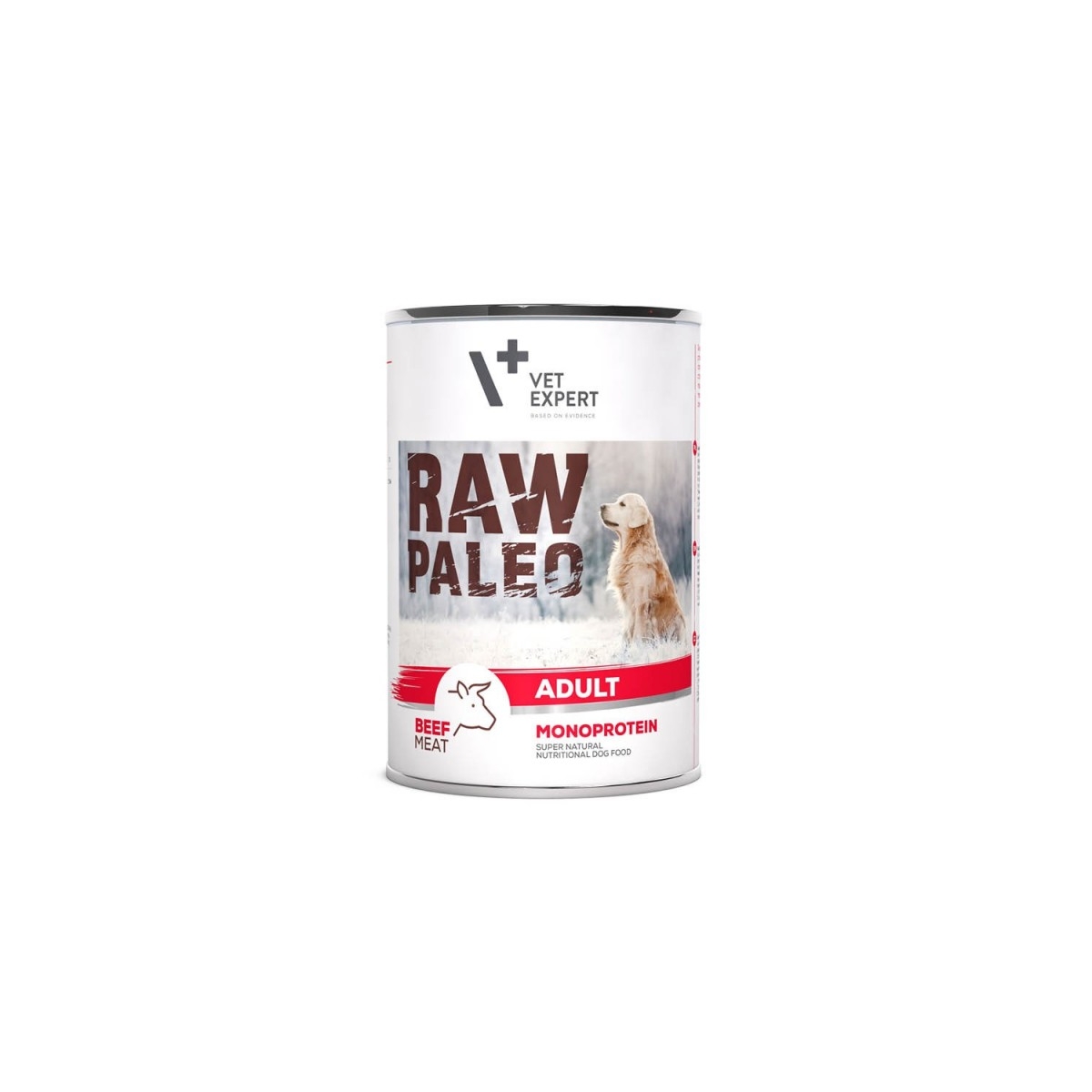 RAW PALEO Monoprotein Adult mitrā barība suņiem, liellops, 800g - Produkta attēls