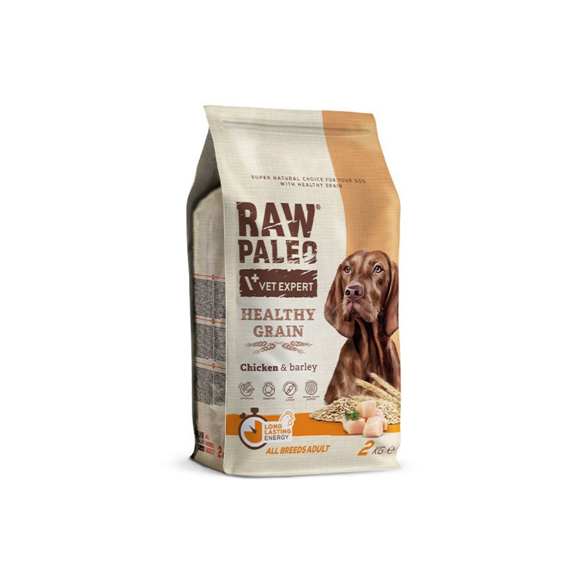 RAW PALEO HG sausā barība suņiem, vistas gaļa/mieži, 2kg - Produkta attēls