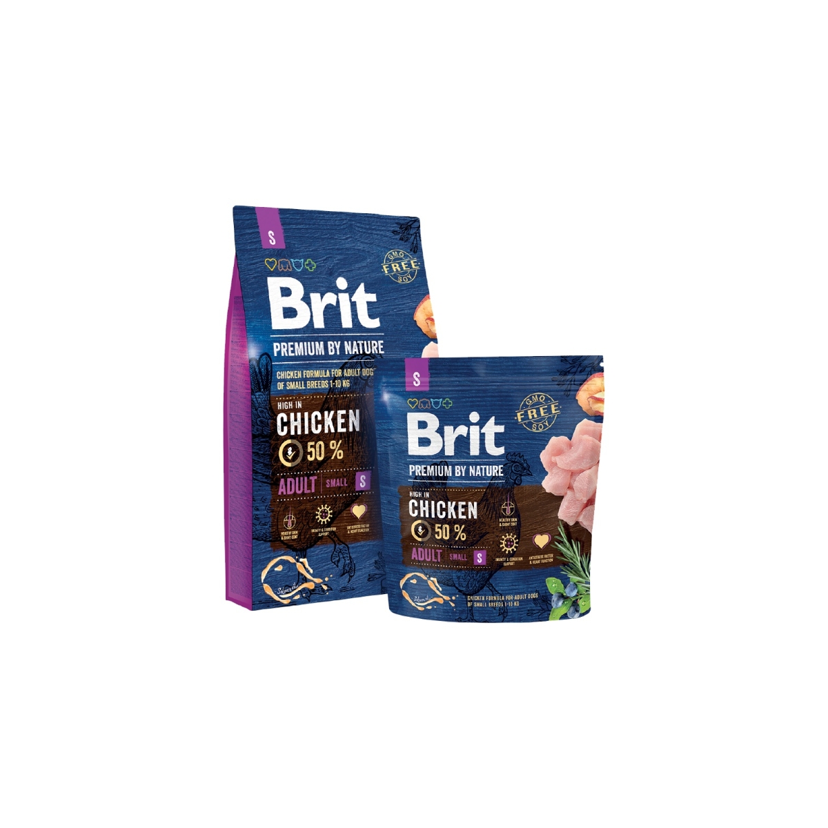 BRIT Premium sausā barība mazo šķirņu suņiem, vista 8 kg - Produkta attēls