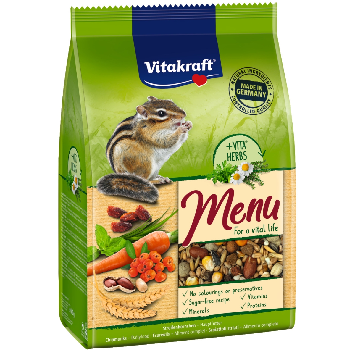 VITAKRAFT MENÜ barība vāverēm 600g - Produkta attēls