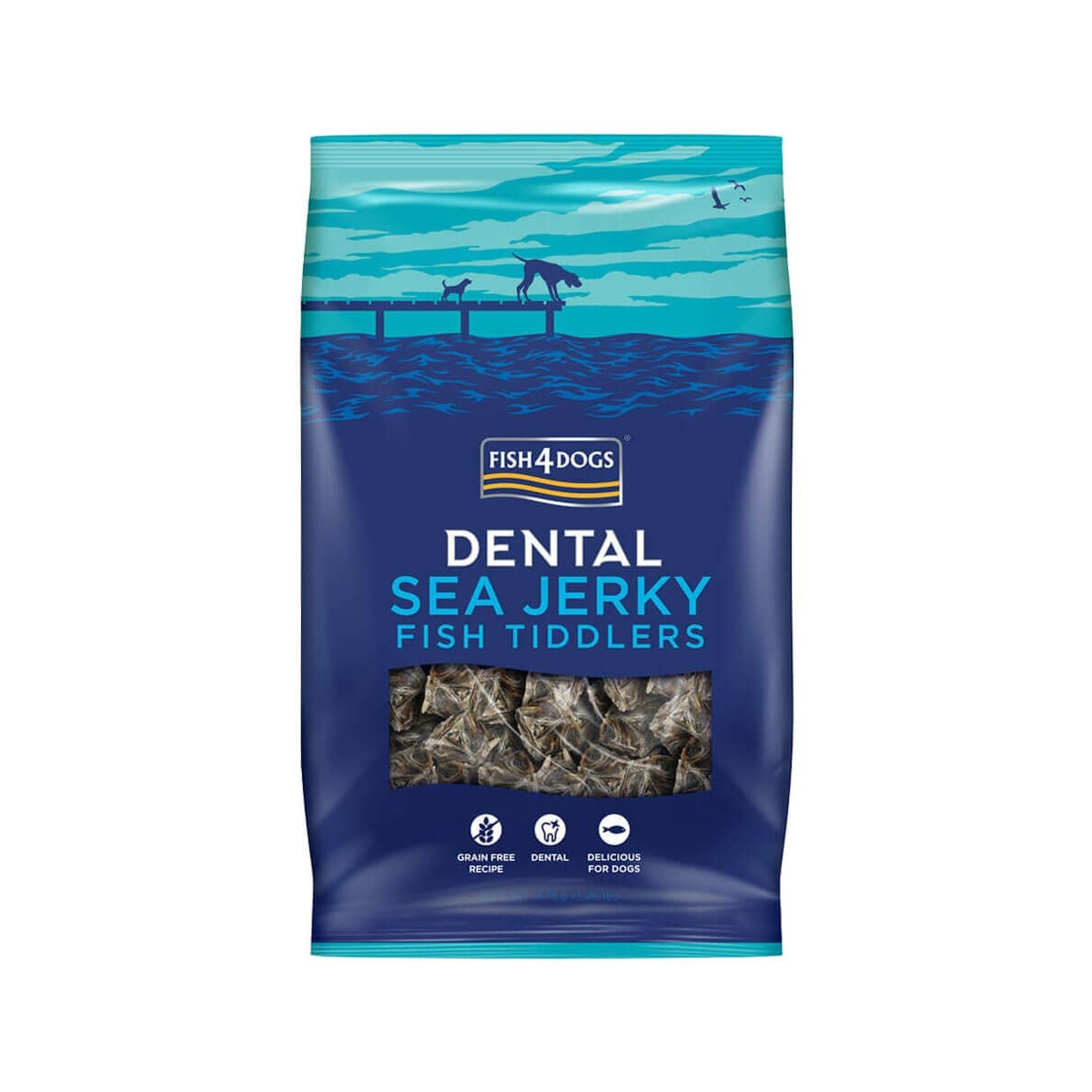 FISH4DOGS Dental Jerky Tiddlers kārumi suņiem, 575g