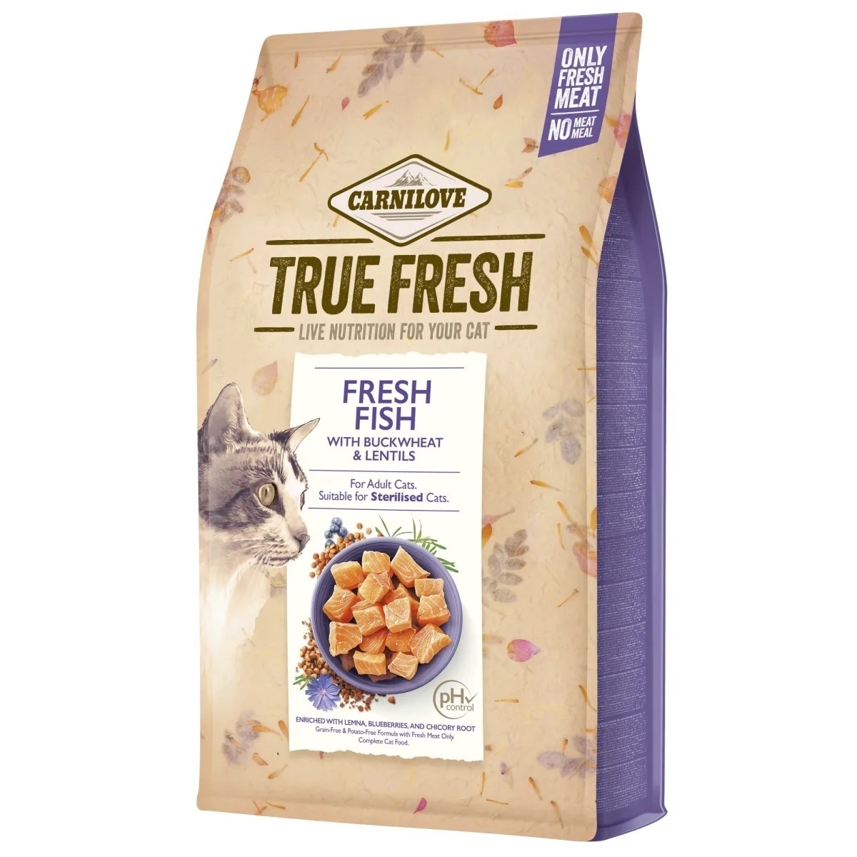 CARNILOVE True Fresh sausā barība kaķiem, zivis, 1,8kg - Produkta attēls