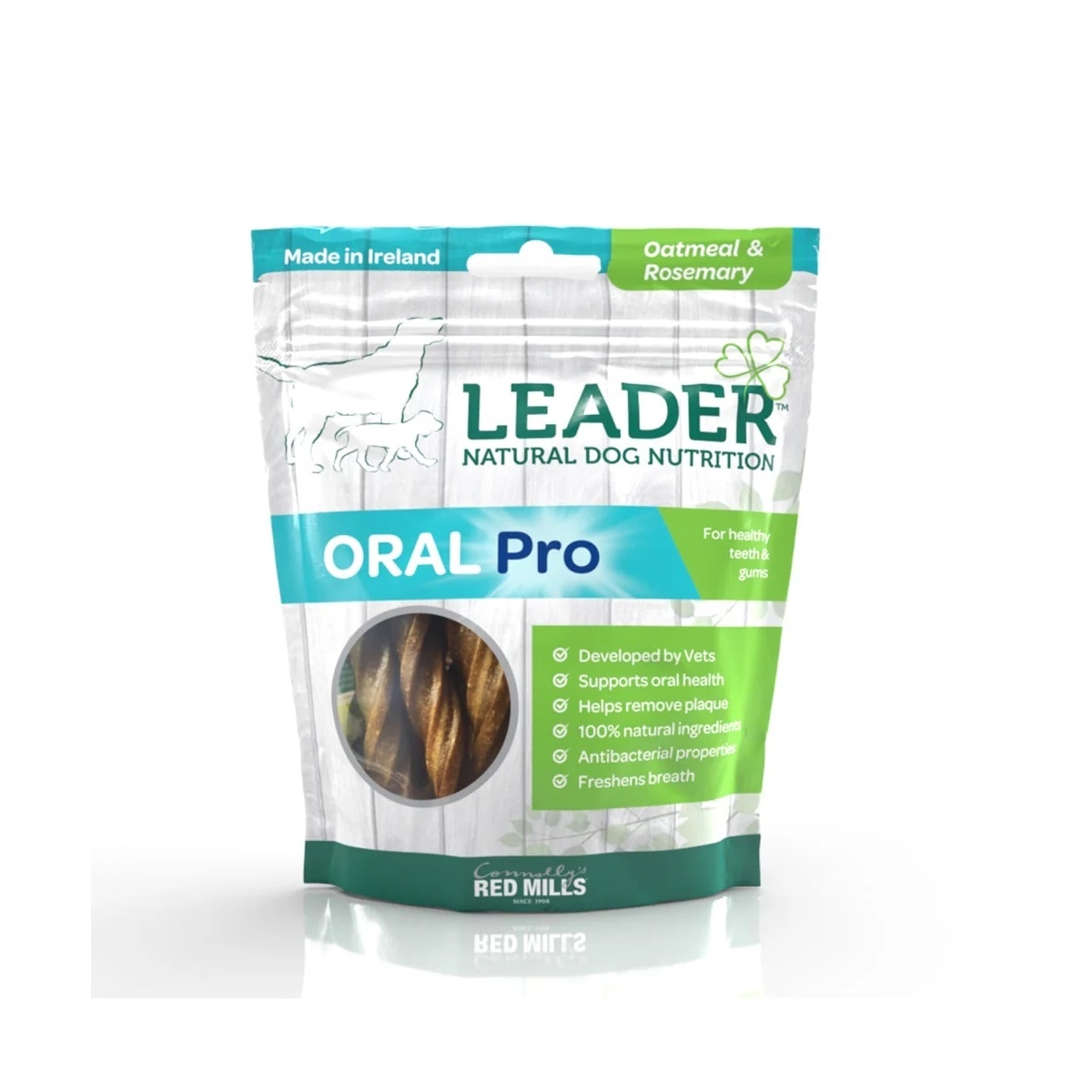 LEADER Oral Pro kārums sunim, auzu pārslas/rozmarīns, 130 g - Produkta attēls