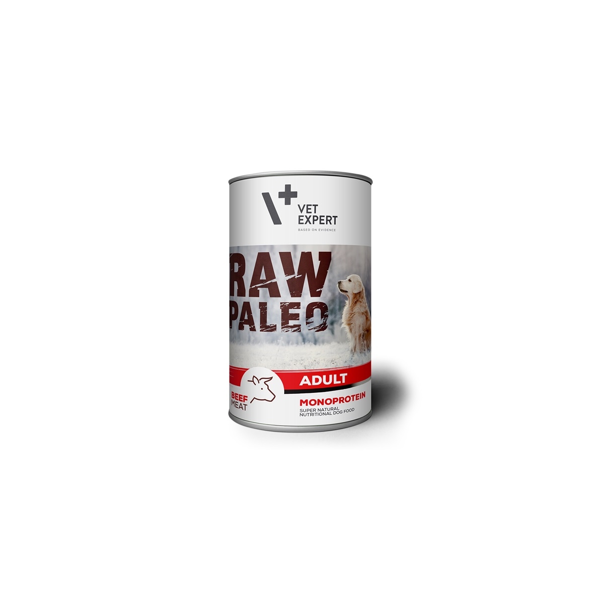 RAW PALEO Adult mitrā barība suņiem, liellops, 400g - Produkta attēls