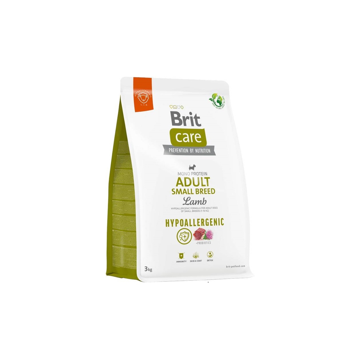 BRIT Care Small Breed sausā barība mazo šķirņu suņiem jērs/rīsi 3kg - Produkta attēls