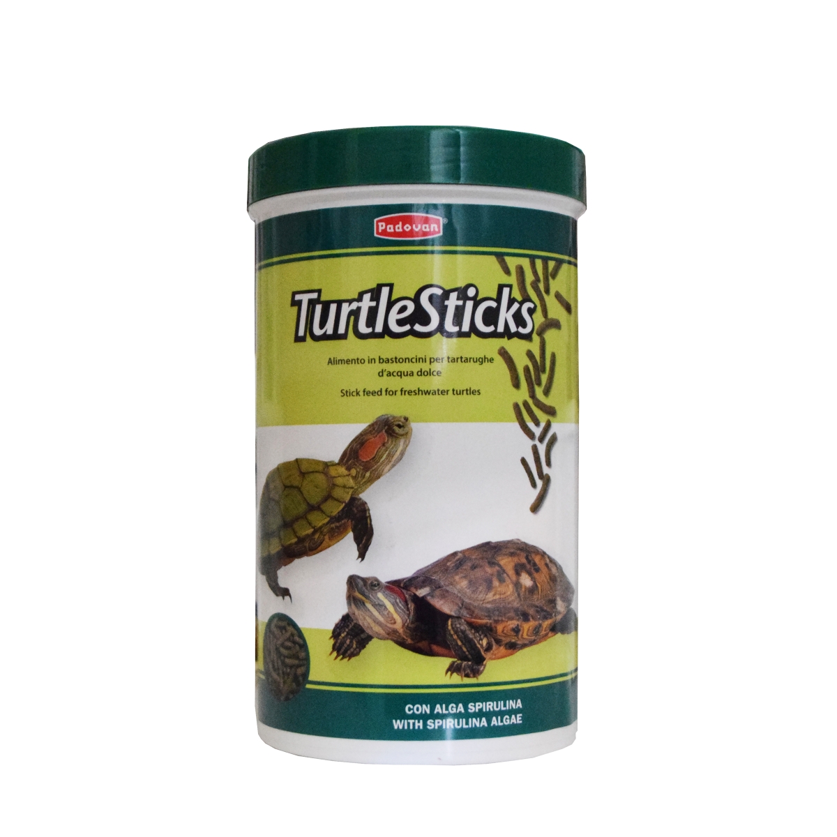 PADOVAN Turtle Sticks pilnvērtīga barība bruņrupučiem, 350g/1l - Produkta attēls