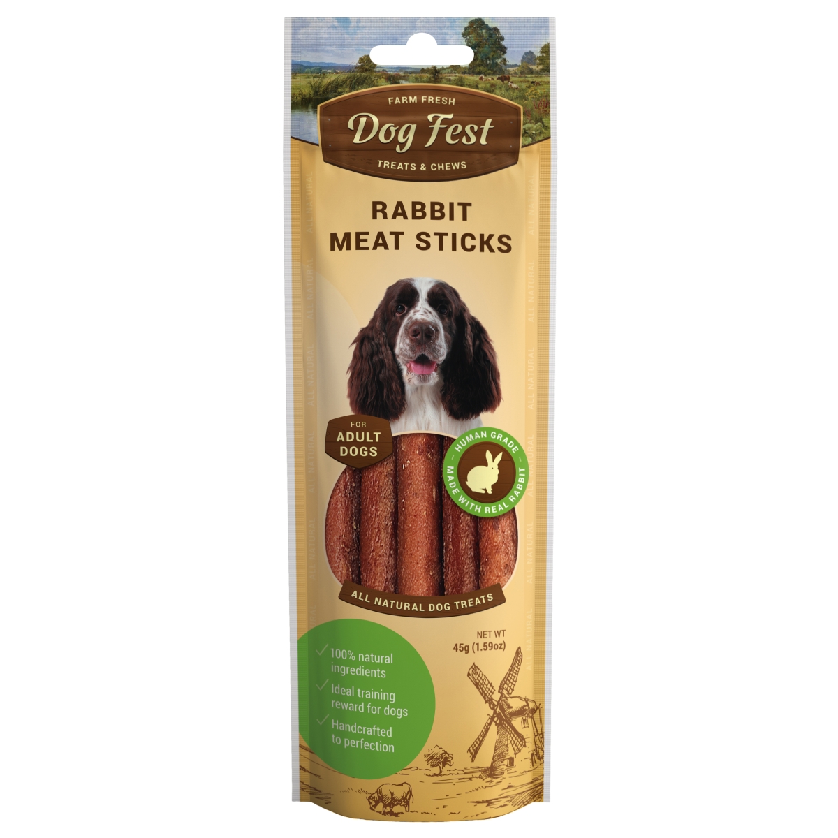 Dog Festt gaļas nūjiņas pīles 45 g - Produkta attēls