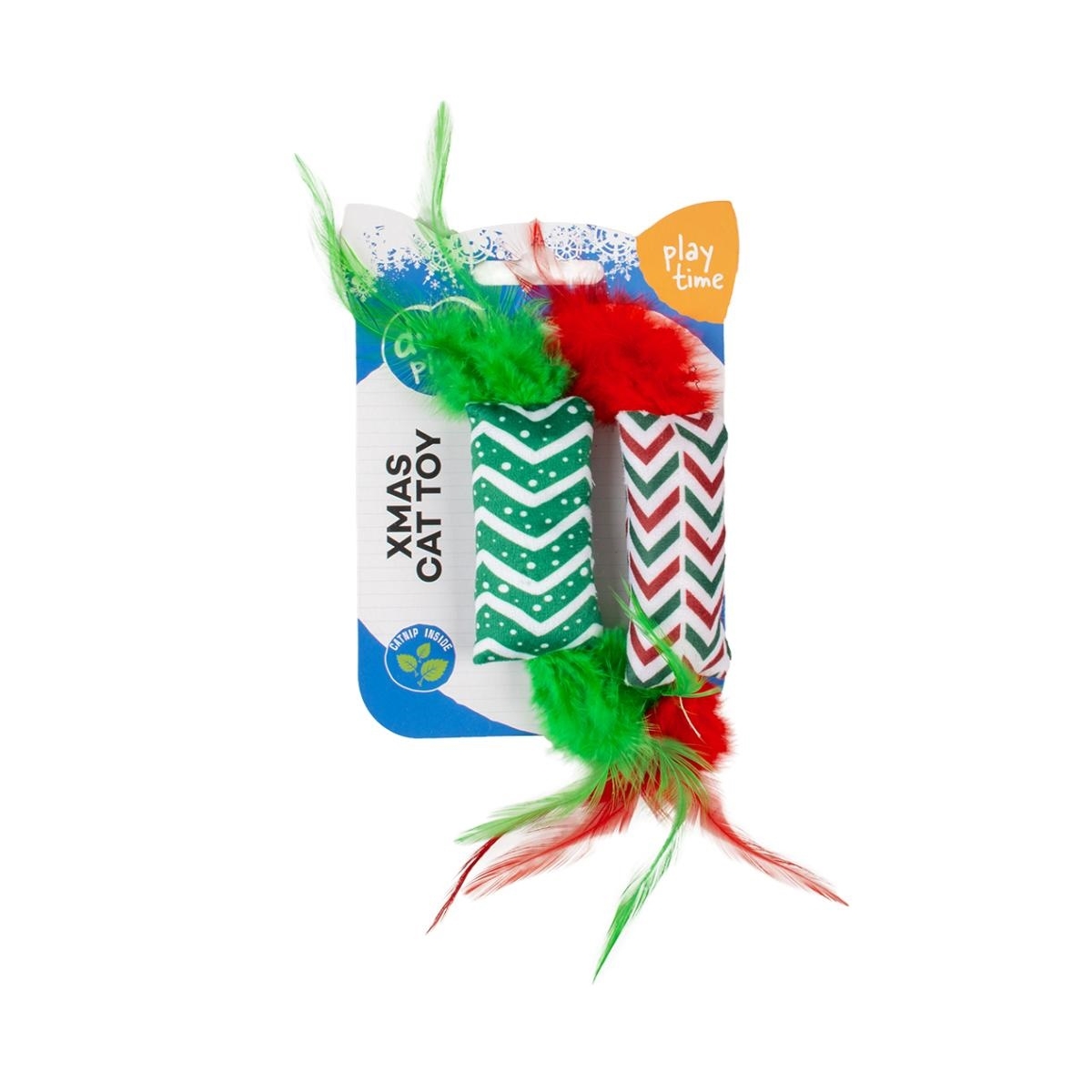 DUVOPLUS Xmas Silky Feather rotaļlieta kaķiem - Produkta attēls