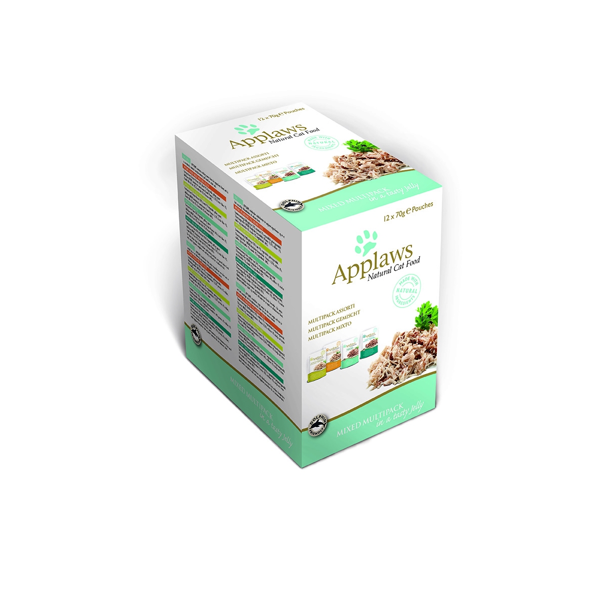 APPLAWS MIX mitrā barība želejā kaķiem , 12 X 70 g - Produkta attēls