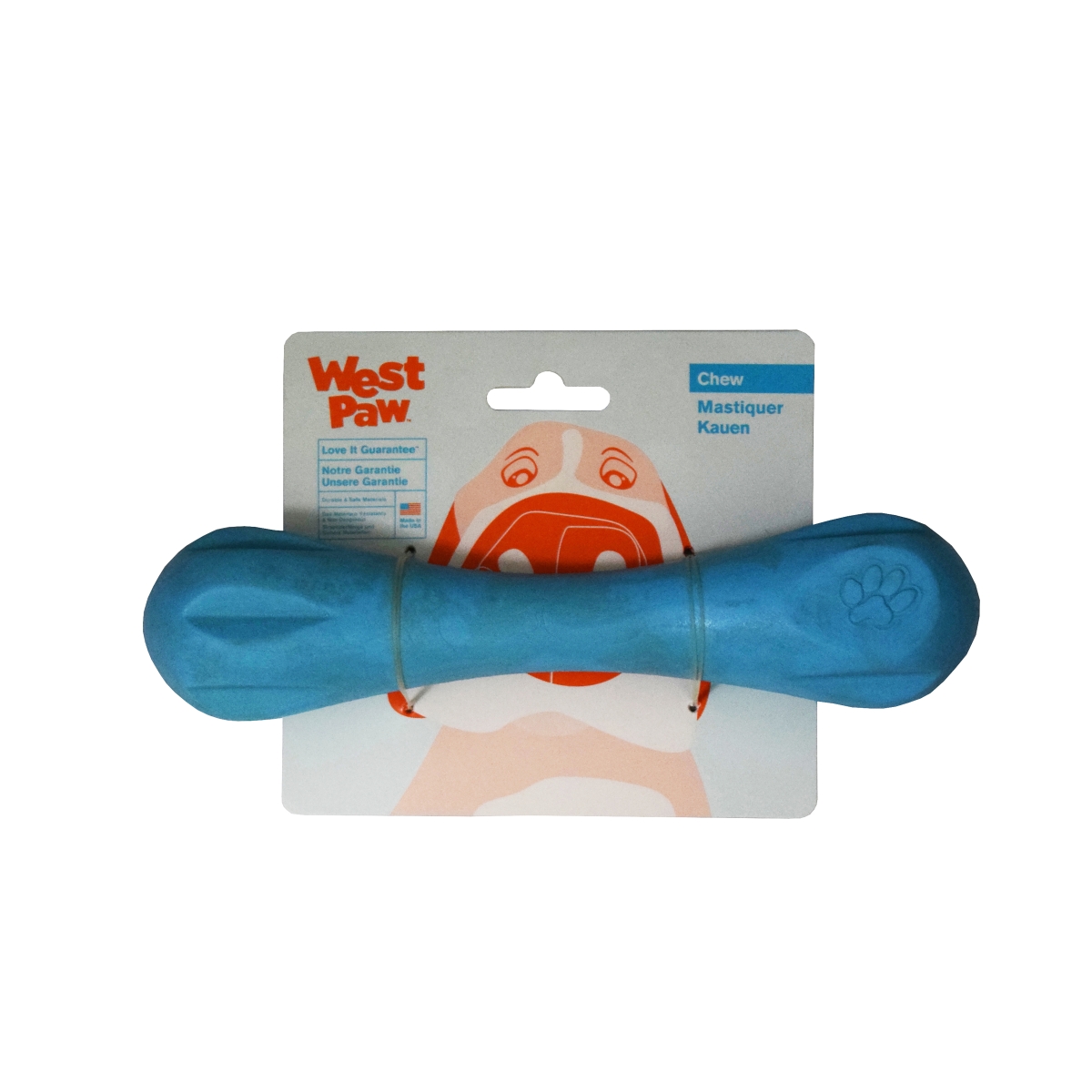 WEST PAW Hurley, rotaļlieta suņiem, L 21 cm, zilā krāsā - Produkta attēls