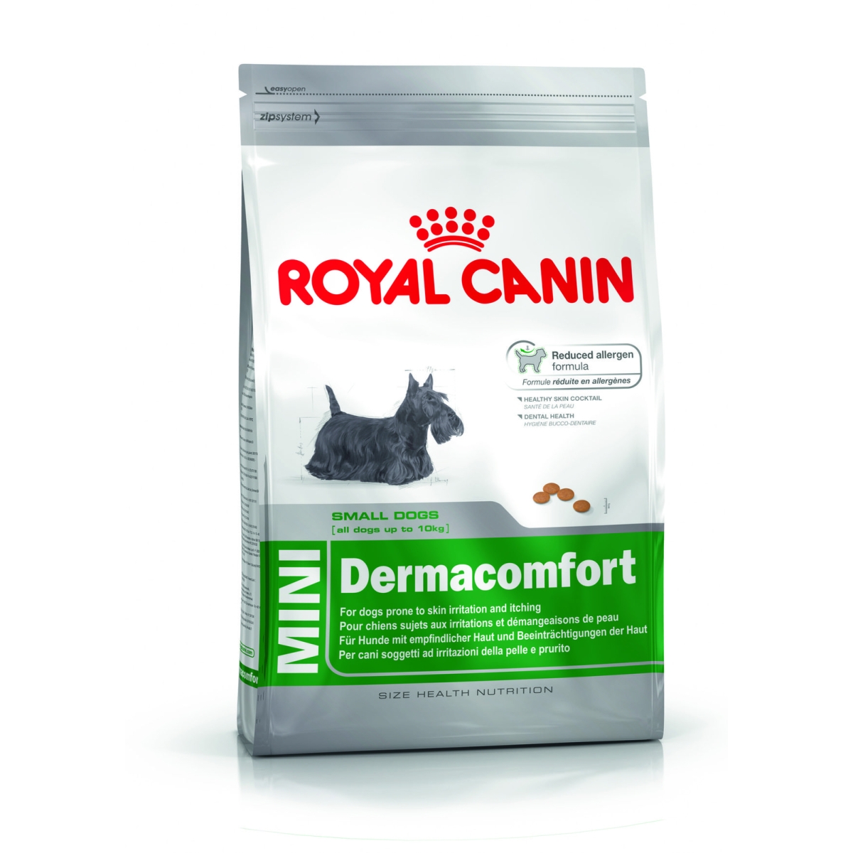 Royal Canin Dermac. barība mazo šķirņu suņiem, 2 kg - Produkta attēls