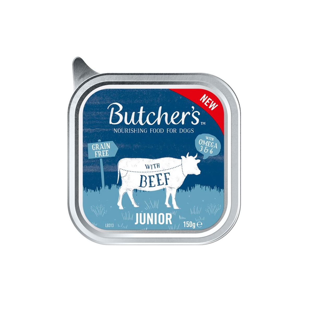 Butcher's Original Junior pastēte kucēniem ar liellopa gaļu 150g - Produkta attēls