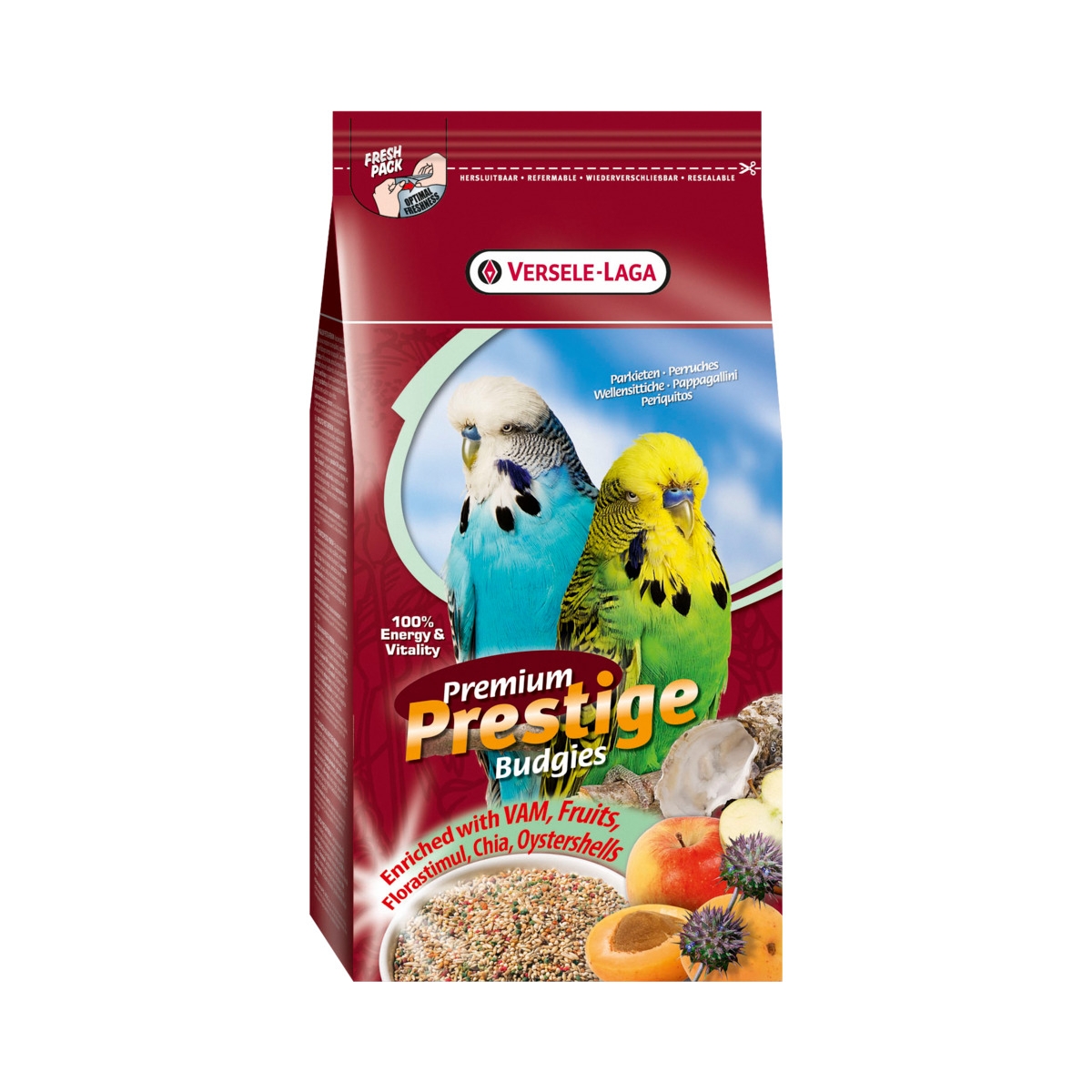 Versele-Laga P.P. Budgies pilnvērtīga barība putniem, 1 kg - Produkta attēls