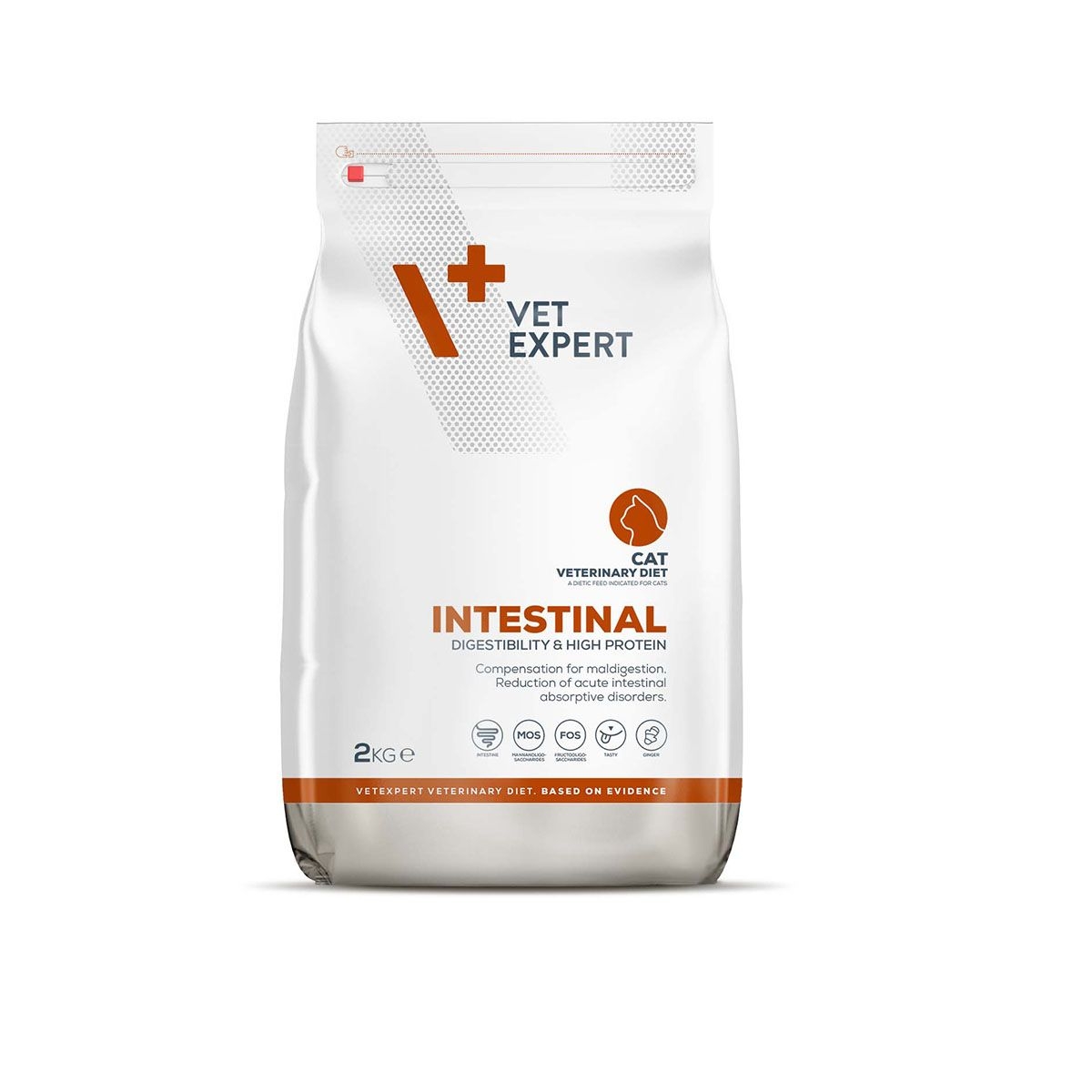 VetExpert 4T VD Intestinal barība kaķiem 2KG - Produkta attēls