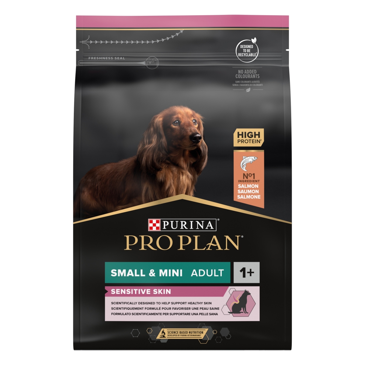 PRO PLAN Adult Small&Mini sausā barība suņiem, lasis, 3kg - Produkta attēls