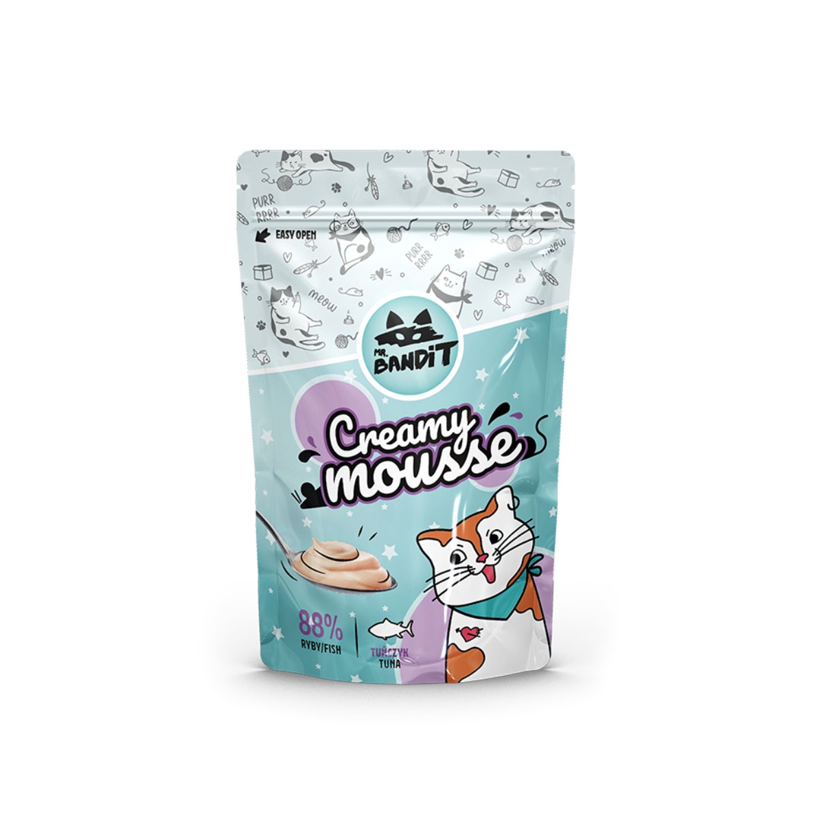 MR.BANDIT Creamy Mousse krēms kaķiem ar tunča garšu, 60g - Produkta attēls