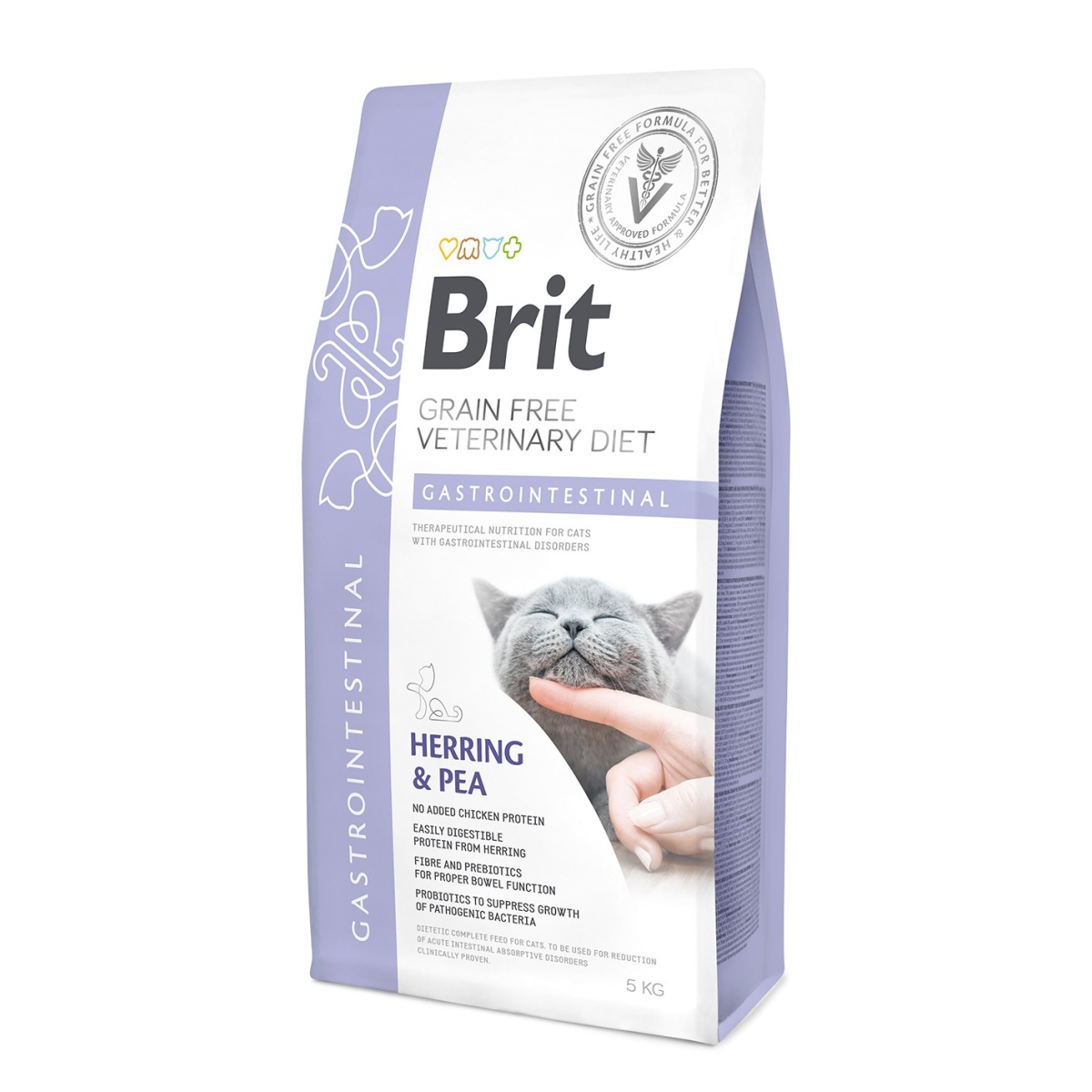 BRIT GF Gastrointestinal sausā barība kaķiem, siļķe/zirņi, 5 kg - Produkta attēls