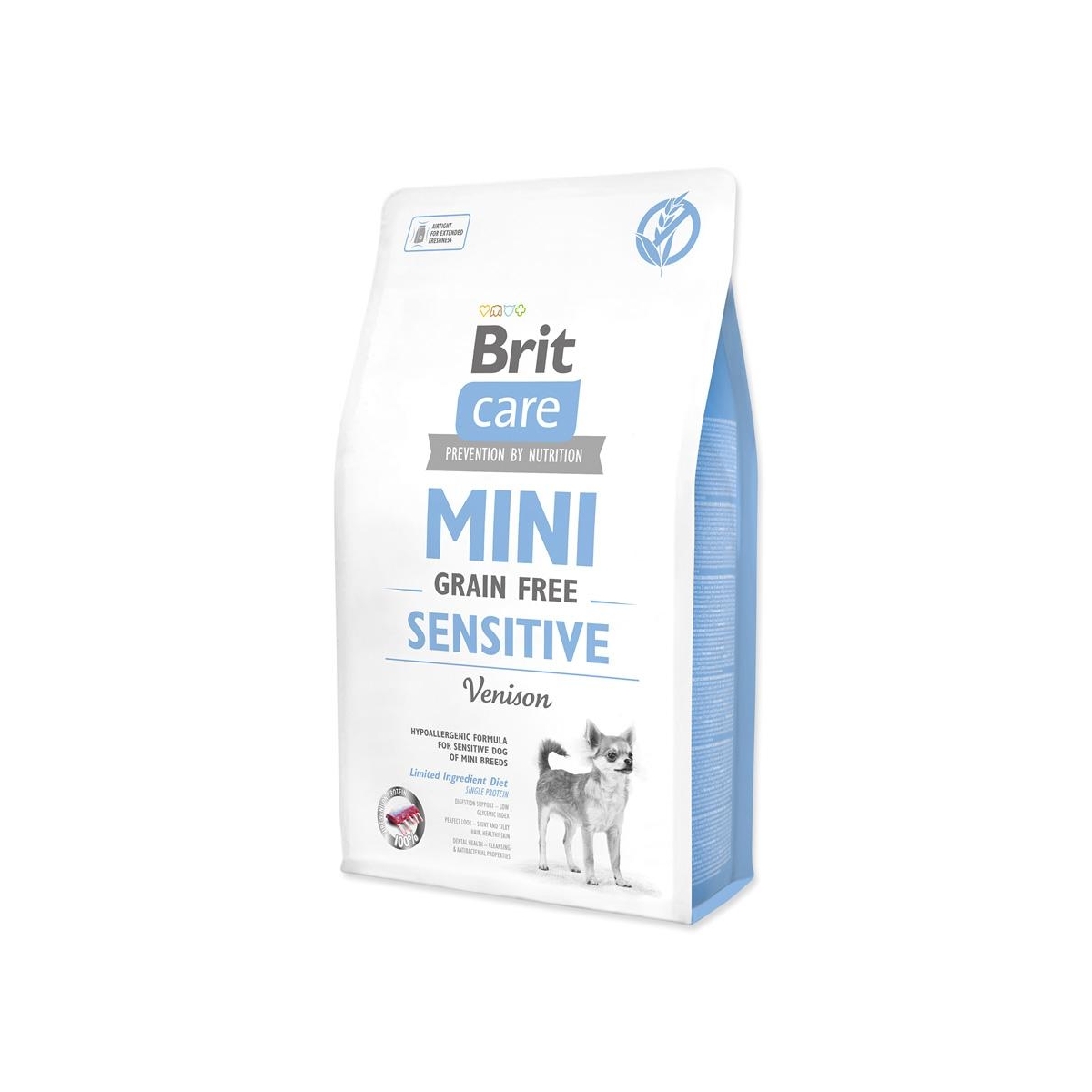 BRIT Care Sensitive Mini sausā barība suņiem, briedis, 7kg - Produkta attēls