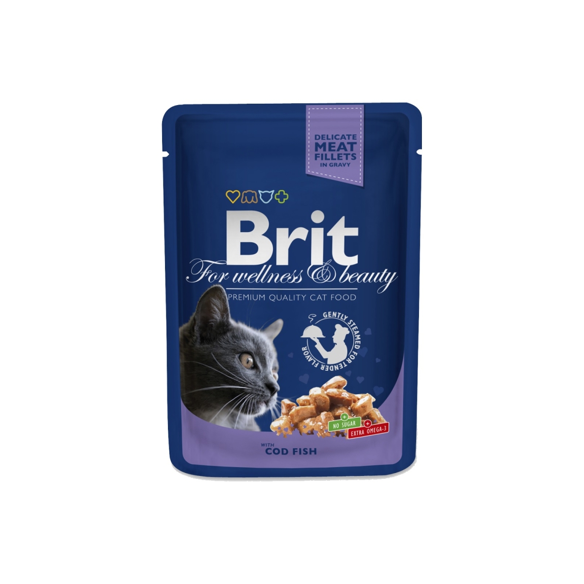 BRIT Premium mitrā barība kaķiem, menca, 100g - Produkta attēls