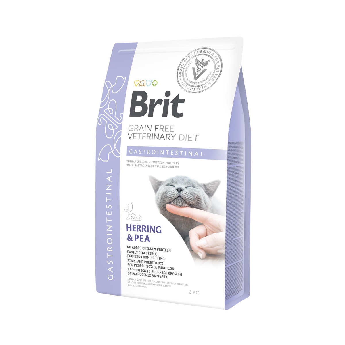 BRIT GF Gastrointestinal sausā barība kaķiem, siļķe/zirņi, 2kg - Produkta attēls