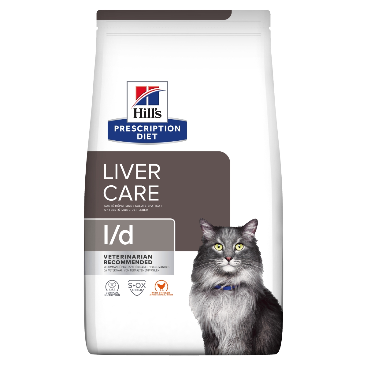 HILL'S PD l/d Liver Care sausā barība kaķiem, vista, 1,5kg - Produkta attēls