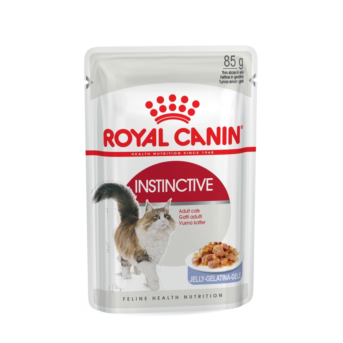 ROYAL CANIN Adult Instinctive mitrā barība želejā kaķiem, 85g