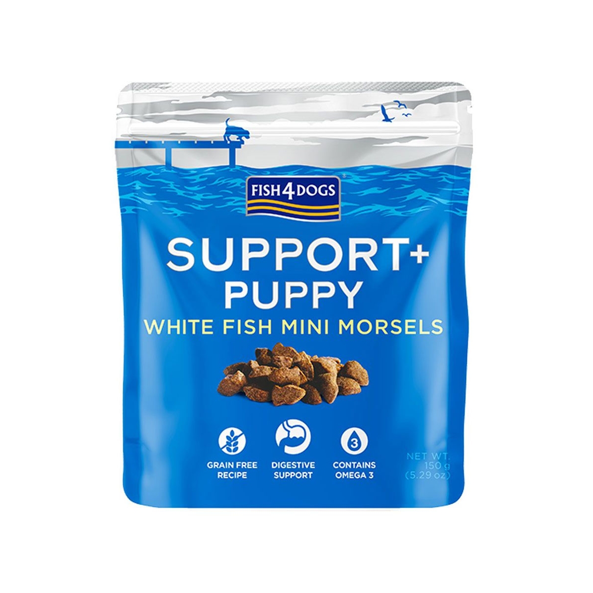 FISH4DOGS Support+ Puppy kārumi kucēniem,150 g - Produkta attēls