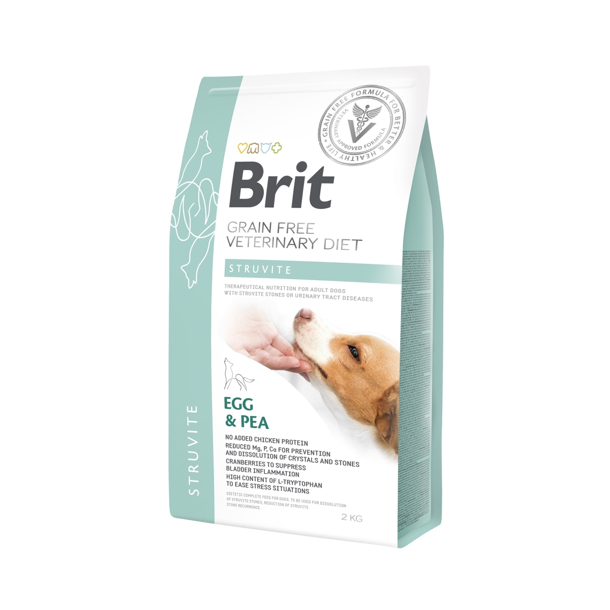 BRIT GF Struvite sausā barība suņiem, olas/zirņi, 2 kg - Produkta attēls