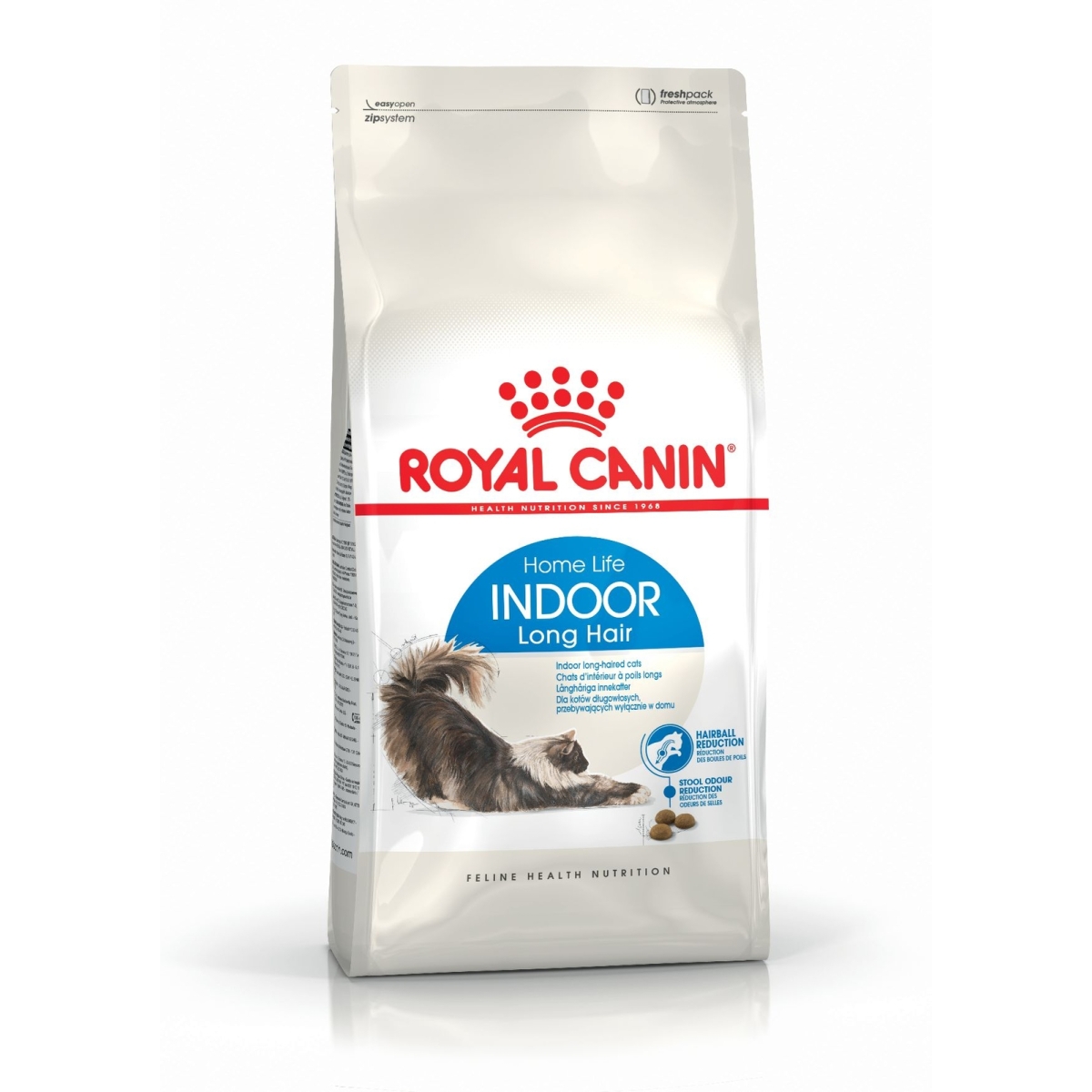 Royal Canin Indoor Long Hair sausā kaķiem, 400g - Produkta attēls