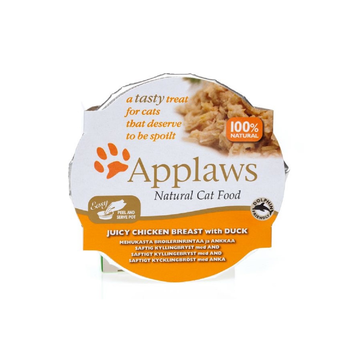 Applaws kaķu trauc vistas krūtiņa/pīle 60g - Produkta attēls