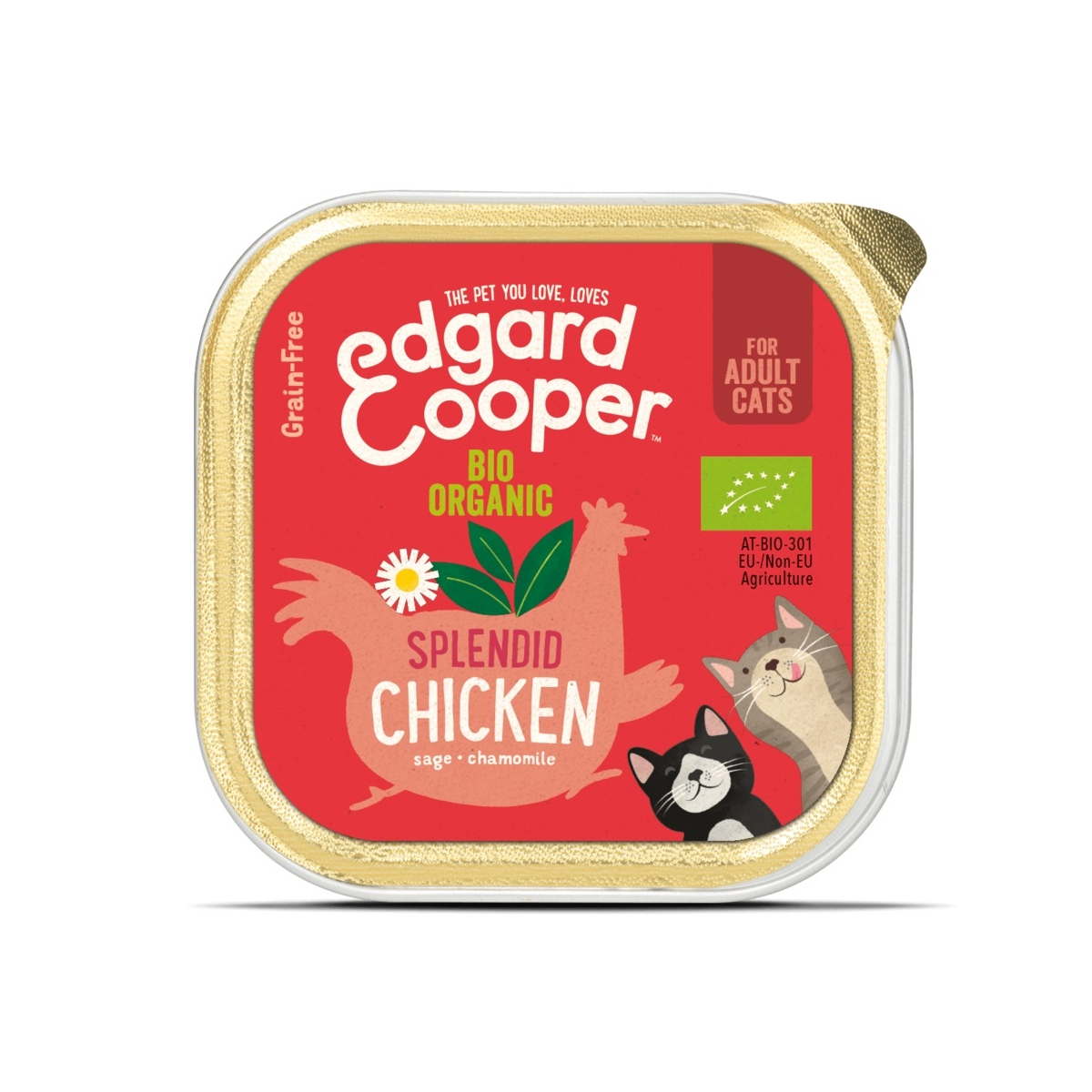 Edgard Cooper Splendid konservi ar vistas gaļu pieaugušiem kaķiem, 85 g - Produkta attēls