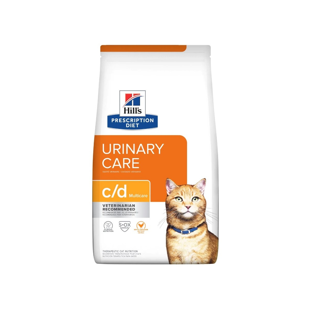 HILL'S PD c/d Urinary Multicare sausā barība kaķiem, vista, 1,5kg - Produkta attēls