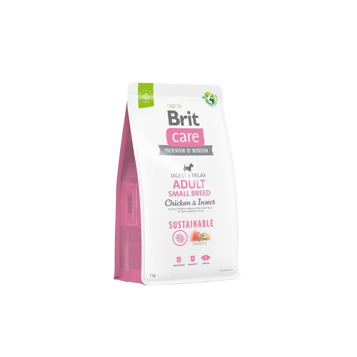 BRIT Care Sustainable Small sausā barība suņiem vista/insekti 7kg - Produkta attēls