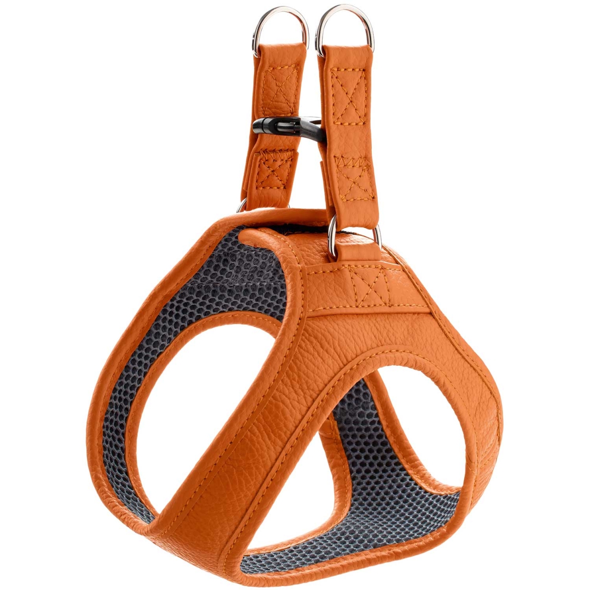 Hunter Hilo Step-In krūšu siksna in XS-S orange leather - Produkta attēls 1