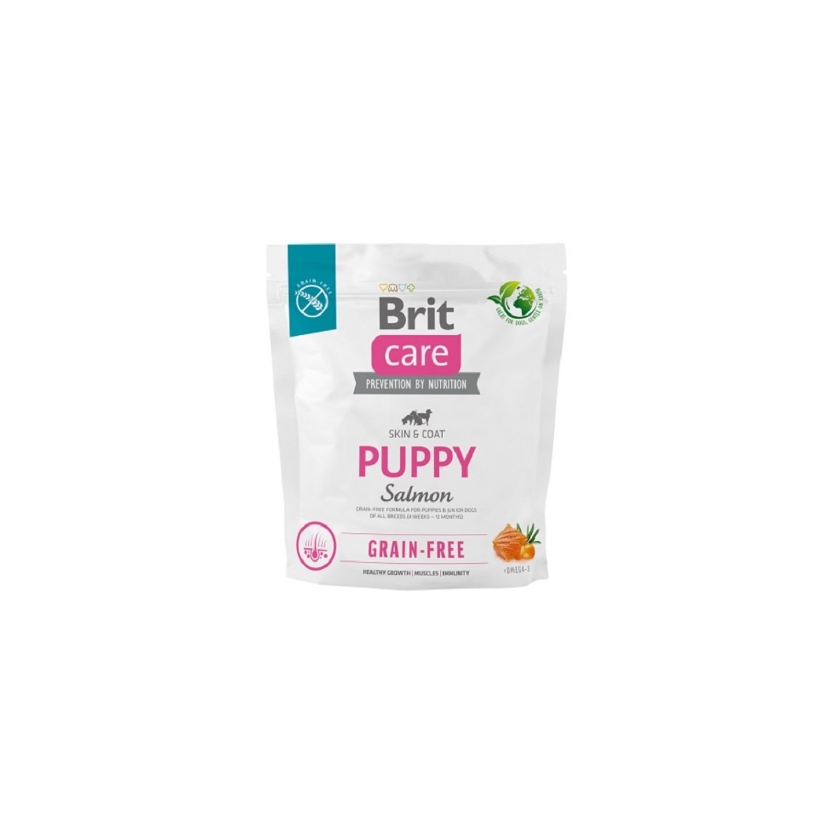 BRIT Care Puppy sausā barība kucēniem, lasis,1kg