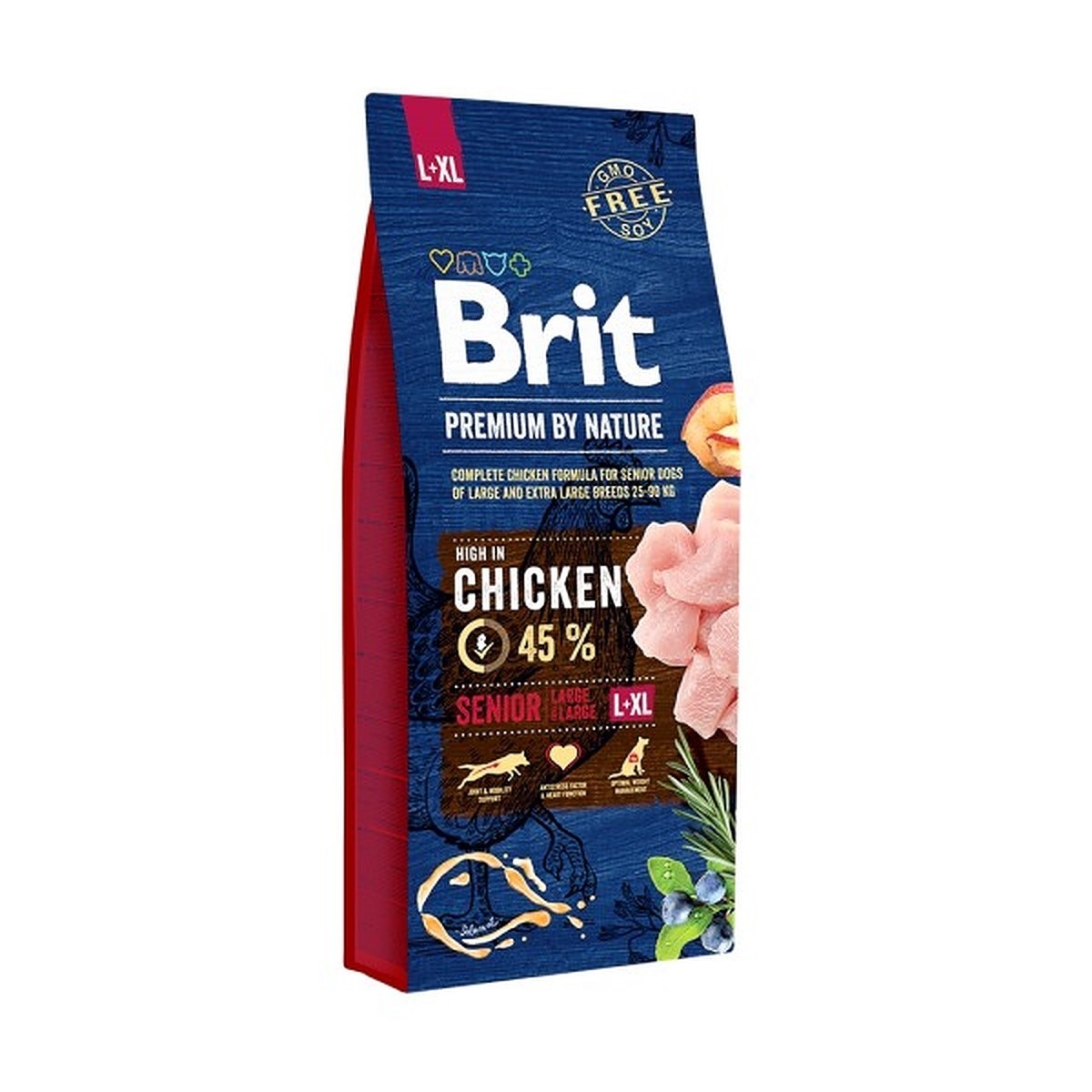 BRIT Premium L/XL sausā barība suņiem senioriem, vista, 3 kg - Produkta attēls