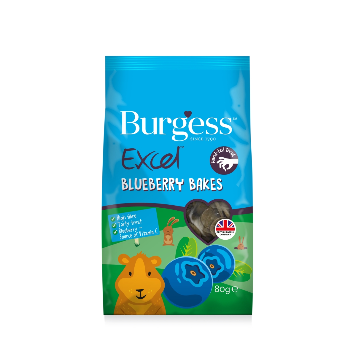 Burgess Excel Treats Melleņu Cepumi 80 g - Produkta attēls