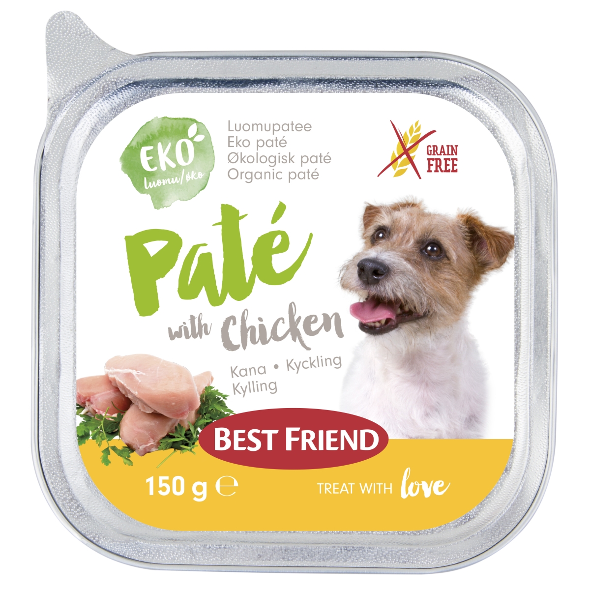 Best Friend vistas gaļas pastēte bez graudiem, 150 g - Produkta attēls