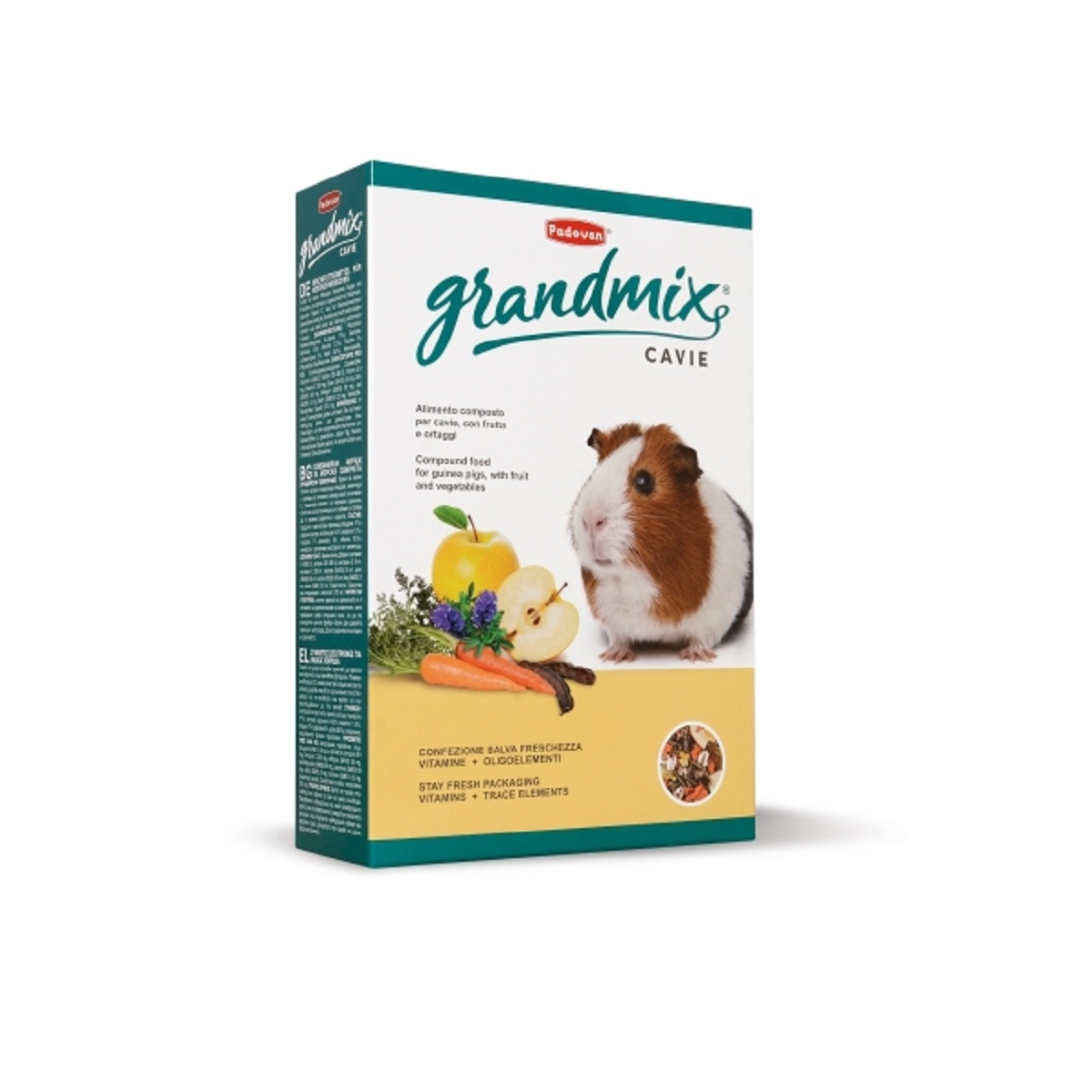 PADOVAN GrandMix Cavie pilnvērtīga barība jūrascūciņām, 850 g - Produkta attēls 1