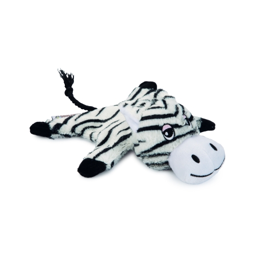 BEEZTEES Zino zebra rotaļlieta sunim 18 cm, melna/balta