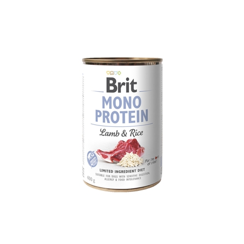 BRIT Care Mono Protein mitrā barība suņiem, jērs/rīsi, 400 g