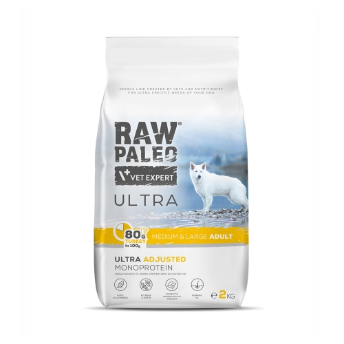 RAW PALEO Ultra Medium/Large sausā barība suņiem, tītars, 2kg