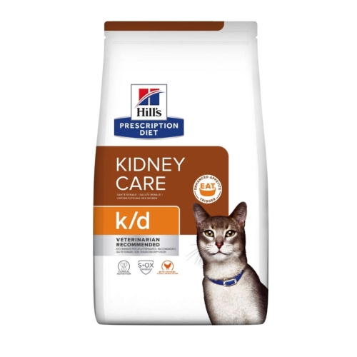 HILL'S PD k/d Kidney Care sausā barība kaķiem, vista, 400g