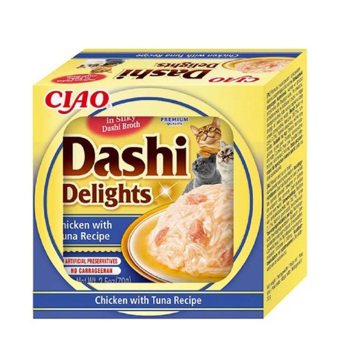 CHURU Dashi Delights gardums kaķiem, vista/tuncis 70g