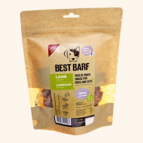 BEST BARF Liofilizētas jēru sirdis 50g