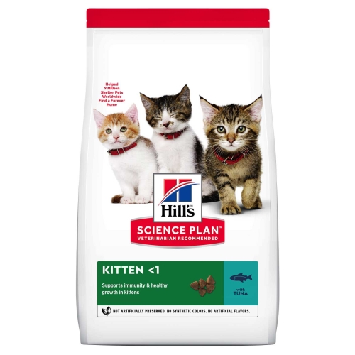 HILL'S SP Kitten sausā barība kaķēniem, tuncis, 1,5kg